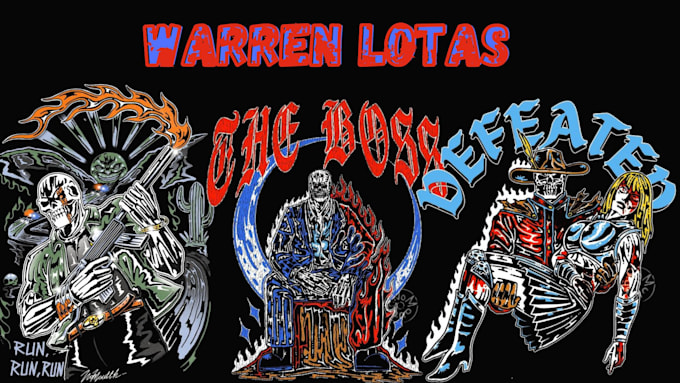 Gig Preview - Draw warren lotas tshirt skull art horror art for your tshirt design