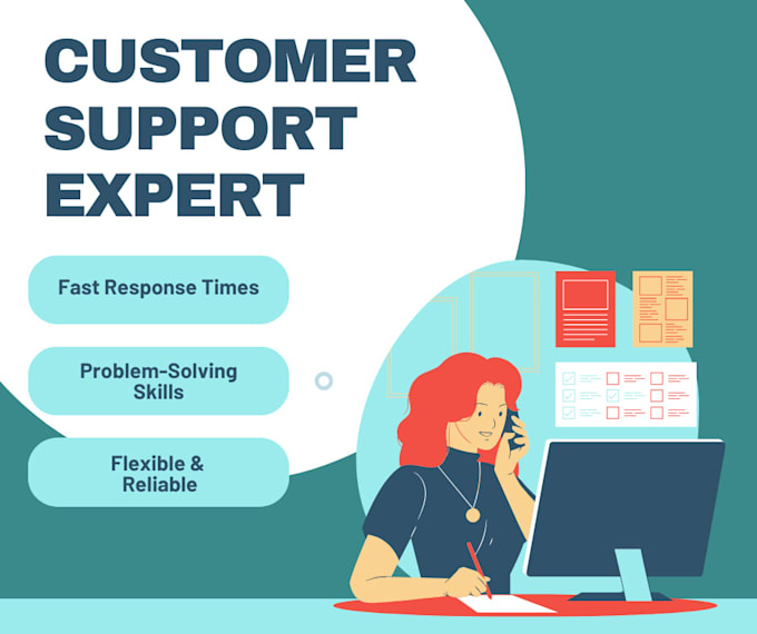 Gig Preview - Be your customer service, customer support representative