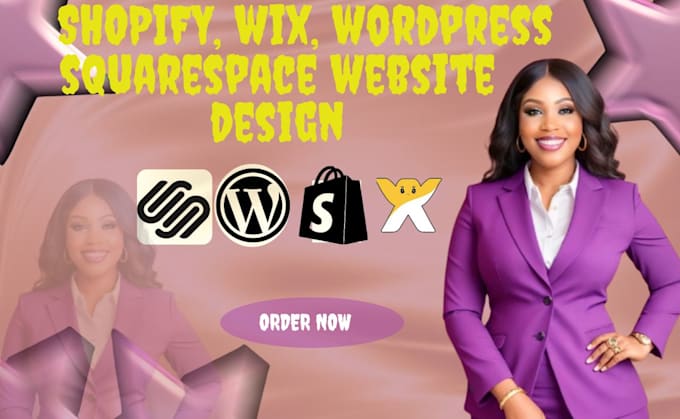 Gig Preview - Design or redesign websites on wix wordpress shopify squarespace, SEO