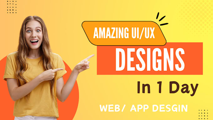 Gig Preview - Create beautiful UI UX for web and mobile design in 1 day