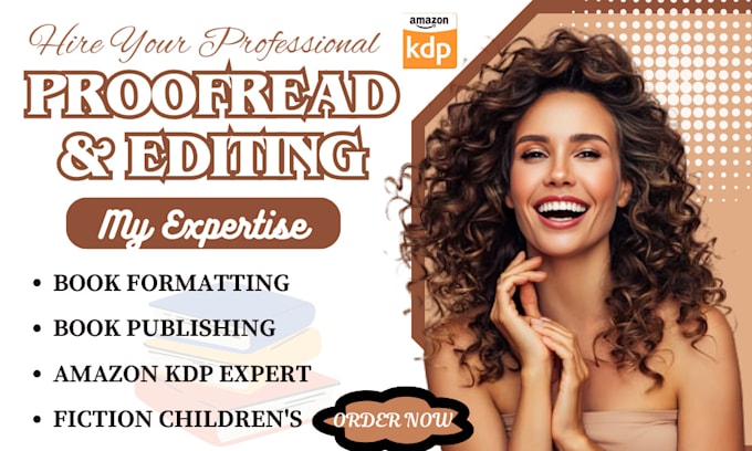 Gig Preview - Proofread, edit and format self help, nonfiction book editor for amazon kdp