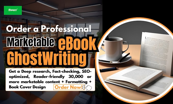 Gig Preview - Do marketable ebook ghostwriting, self help motivational and educational ebook