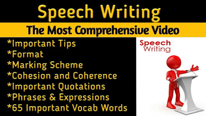 Gig Preview - Write your perfect speech for any situation