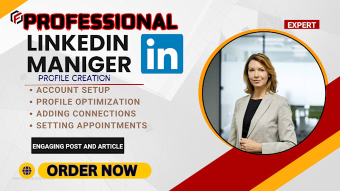 Gig Preview - Be your linkedin content manager, ghostwriter, and will do optimization