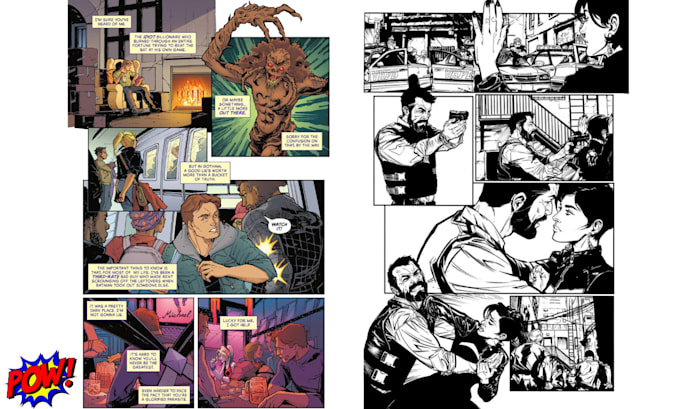 Gig Preview - Draw comic book illustration, comic book manga, manga artist, comic book artist