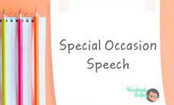 Gig Preview - Write an eloquent informative and persuasive speech in 24hrs