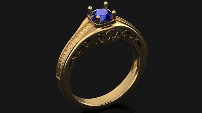 Gig Preview - Create stunning 3d cad jewelry designs ready for production