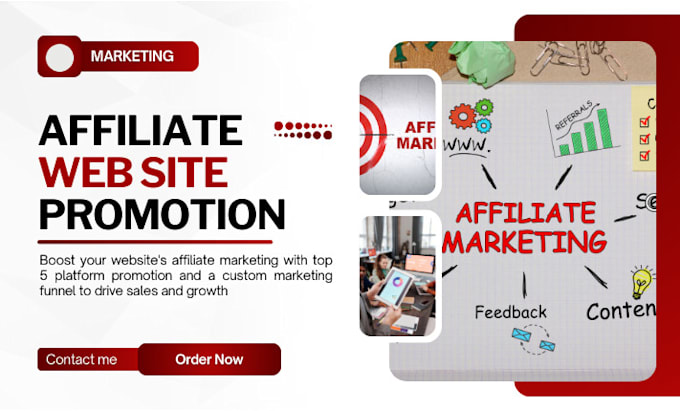 Gig Preview - Be your web site affiliate promotion amazon email marketing