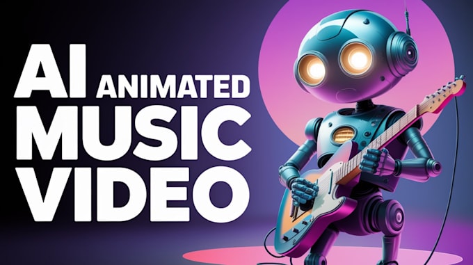 Gig Preview - Create a unique ai animated music video for your songs at affordable price