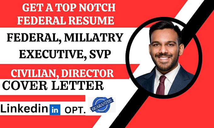 Gig Preview - Write a federal resume executive svp ecq military, director board member resume