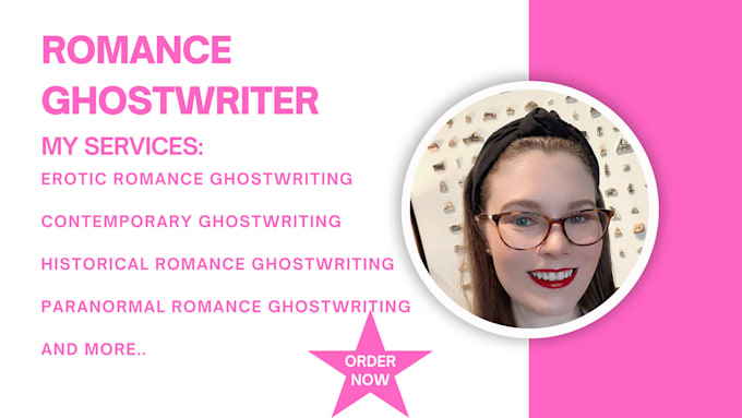 Gig Preview - Be your professional romance, romance fantasy, erotic ebook ghostwriter