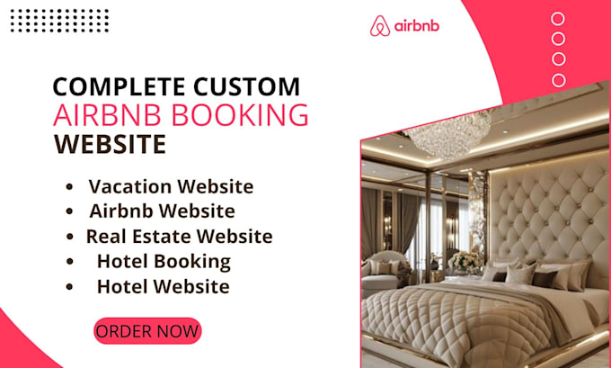 Gig Preview - Design airbnb website vacation rental hotel booking hotel