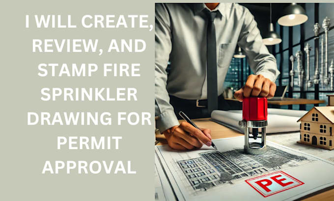 Gig Preview - Create, review, and stamp fire sprinkler drawing for permit approval