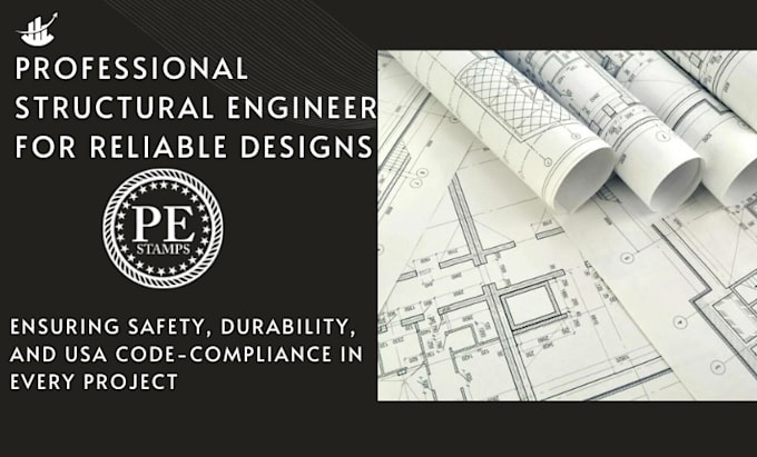 Gig Preview - Civil and structural engineer plan architecture drawing pe stamp