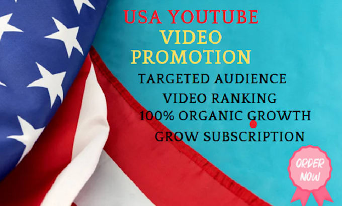 Gig Preview - Do organic USA youtube promotion, USA video promotion to USA active audience