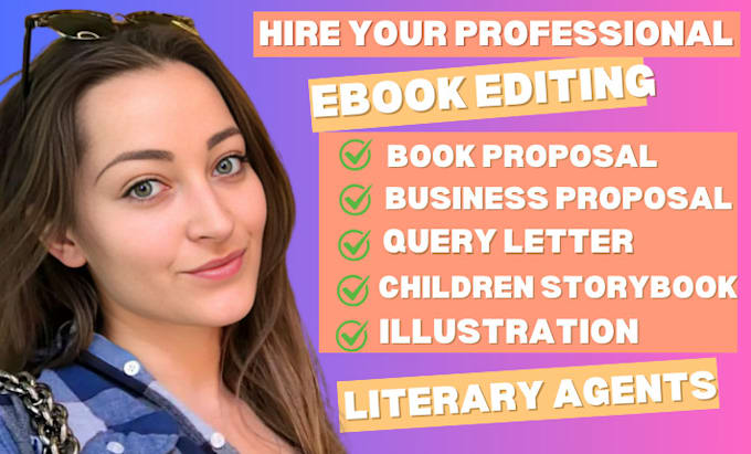 Gig Preview - Write or edit book proposal query letter synopsis get you literary agents