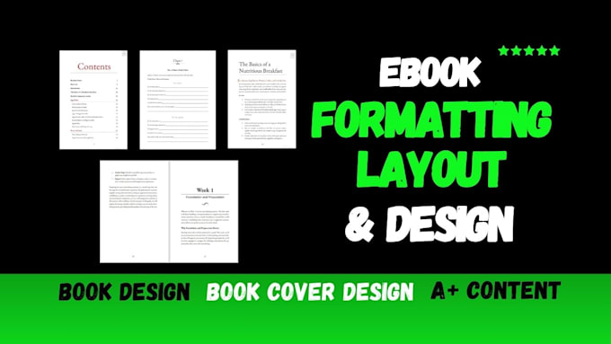 Gig Preview - Do ebook formatting, magazine, catalog design for indesign, designrr amazon KDP