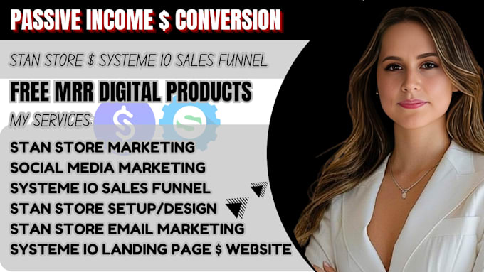 Gig Preview - Do stan store setup, stan store marketing, systeme io sales funnel