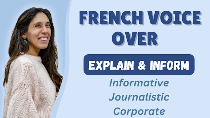 Gig Preview - Record a professional french female voice over for ads, videos and more