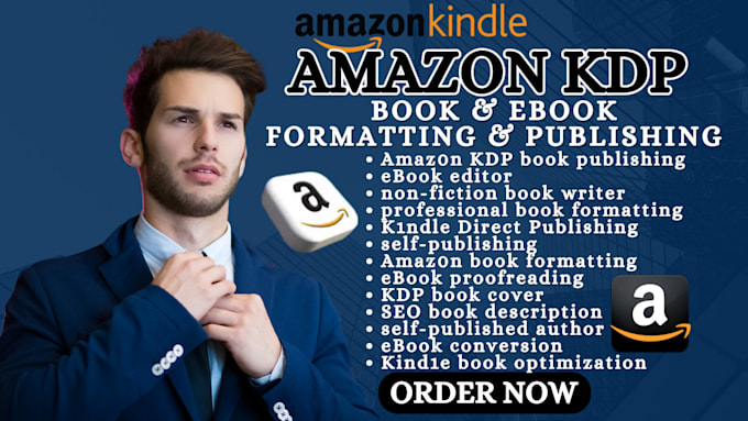 Gig Preview - Do ebook formatting kindle ebook formatting paperback formatting for amazon kdp