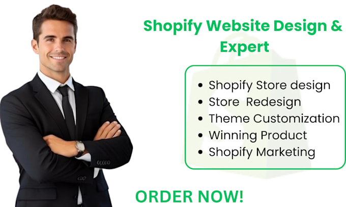 Gig Preview - Shopify website design and redesign, dropshipping store expert