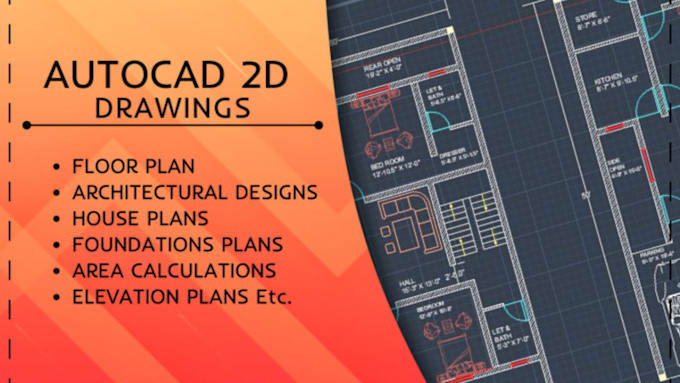 Gig Preview - Do autocad drafting, architectural drawings and plans