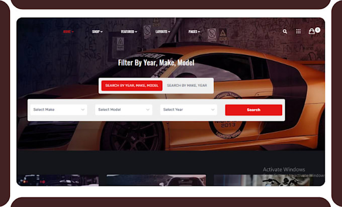 Gig Preview - Auto part shopify store automobile store automotive store auto part website