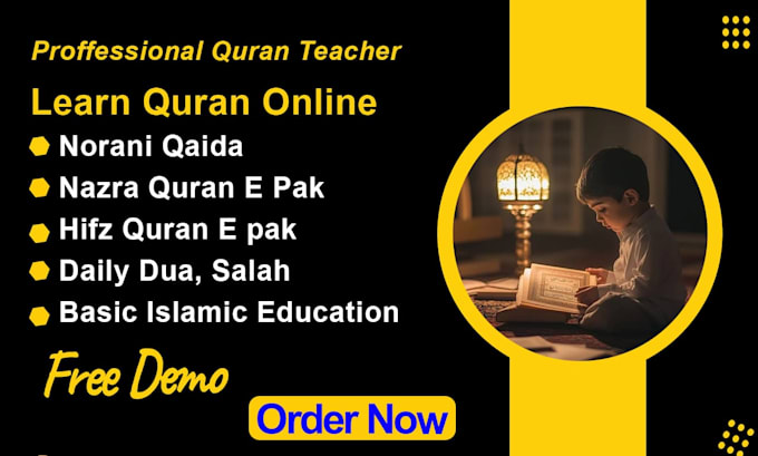 Gig Preview - Be your top quran teacher, quran tutor, online quran teacher