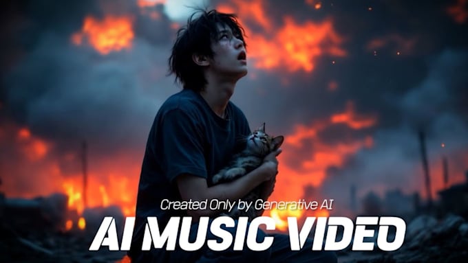 Gig Preview - Create epic ai music video for you