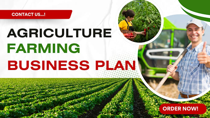 Bestseller - write business plan for agriculture farm startups