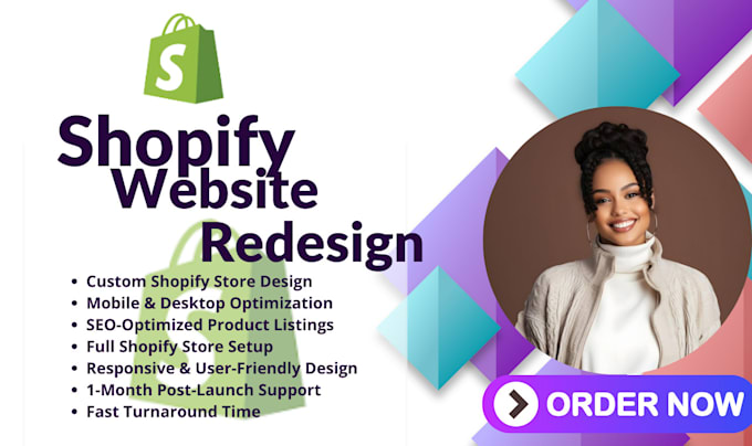 Gig Preview - Build your shopify website redesign shopify website redesign