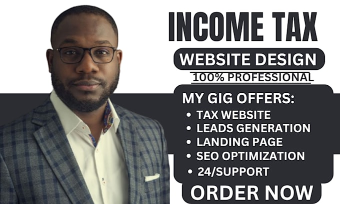 Gig Preview - Income tax leads, tax website, income tax website, finance website tax leads