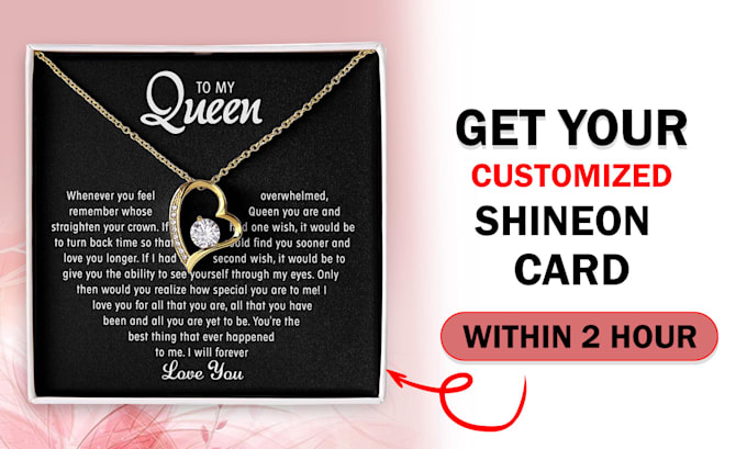 Gig Preview - Design custom unique shineon jewelry message card