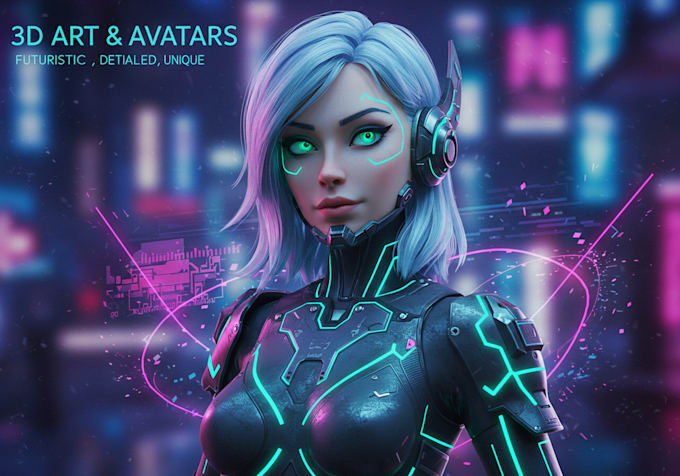 Gig Preview - Create stunning ai concept art and 3d stylized characters