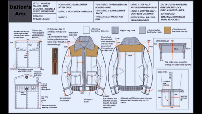 Gig Preview - Do tech packs and flats illustrations for you