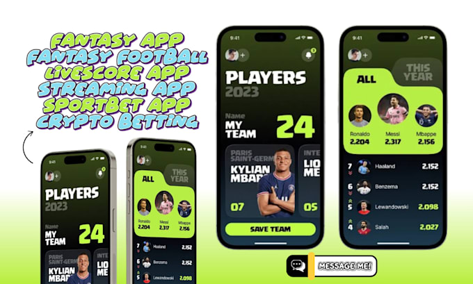 Gig Preview - Fantasy sport app, crypto sport app, tournament app, livescore streaming bet app