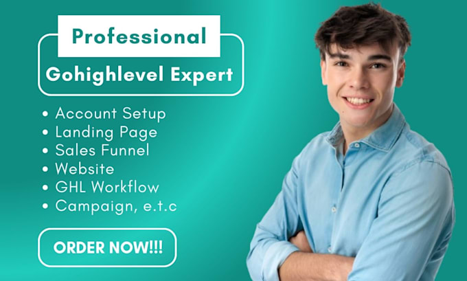 Gig Preview - Ghl sales funnel gohighlevel landing page expert ghl landing page go high level