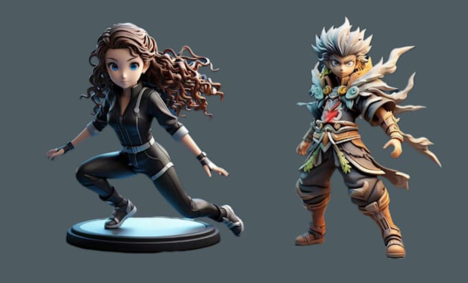 Gig Preview - Do 3d anime figure 3d toy figurine 3d toy 3d character for 3d printing