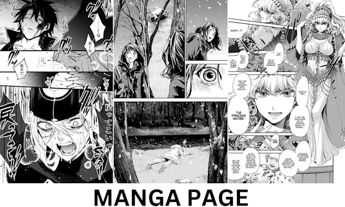 Gig Preview - Draw manga pages, anime manga, manga comics, manhwa, manga scenes of any genre