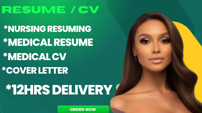 Gig Preview - Do medical resume nursing resume healthcare doctor pharmacy