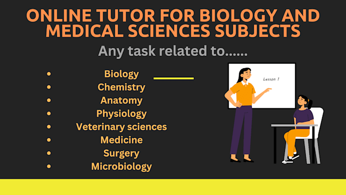 Bestseller - be your online tutor for biology and medical sciences