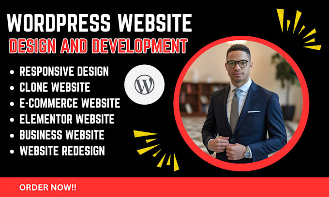 Gig Preview - Build a responsive wordpress website redesign wordpress website wordpress SEO