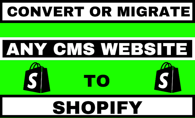 Gig Preview - Do shopify migration wix migration wordpress migration shopify to wix migration