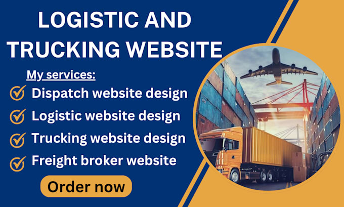 Bestseller - design logistic website dispatch trucking website and freight website