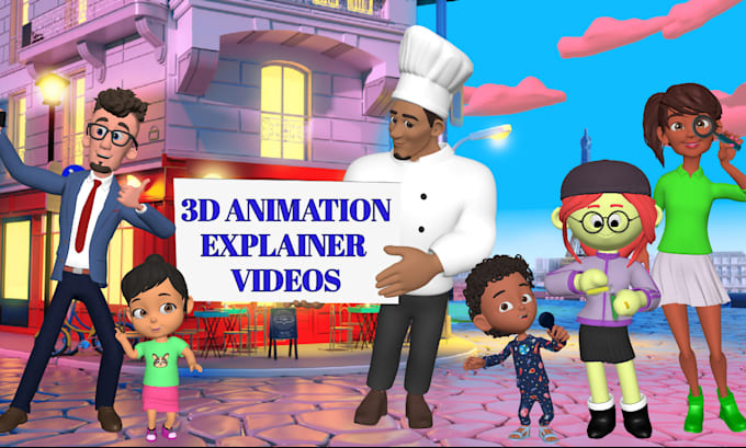 Gig Preview - Create 3d animation explainer videos