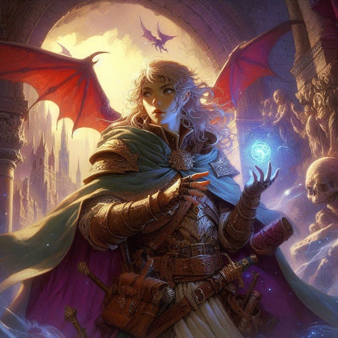 Bestseller - make a dnd character art and  concept art illustration