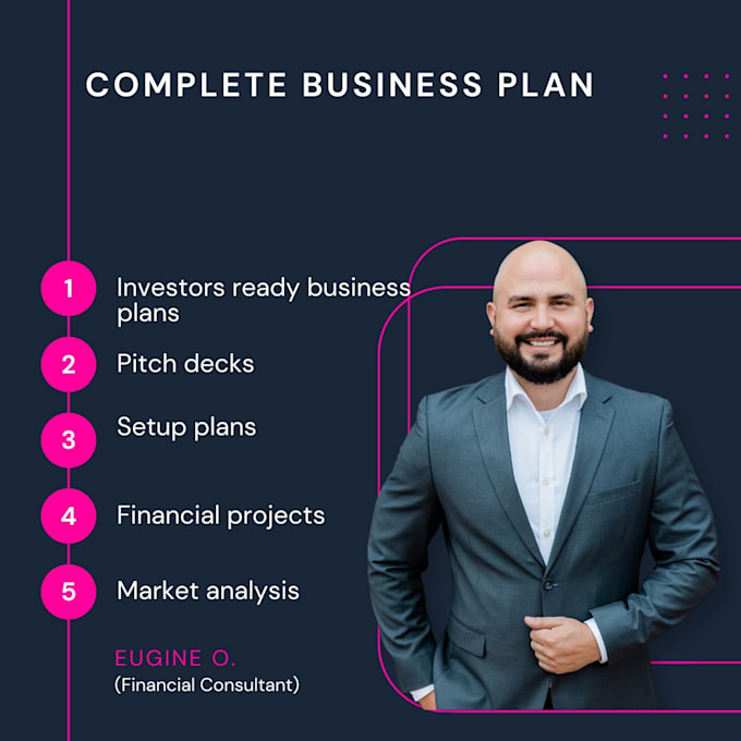 Gig Preview - Create an investor ready business plan with financial projections