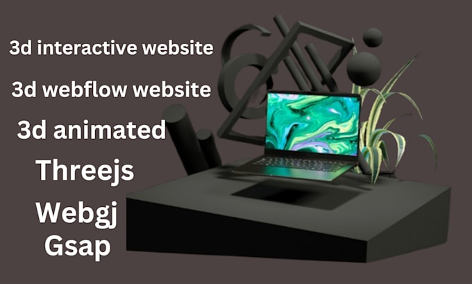 Gig Preview - Create 3d interactive website 3d webflow website threejs website webgl gsap