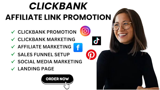 Gig Preview - Clickbank affiliate link promotion affiliate referral amazon promotion