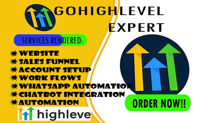 Gig Preview - Gohighlevel website funnels migration ghl automations ghl whatsapp chatbot vapi